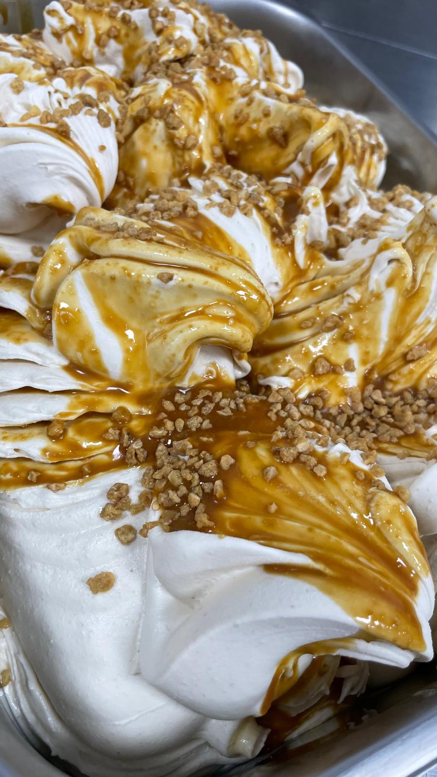 Helado de cacahuete salado