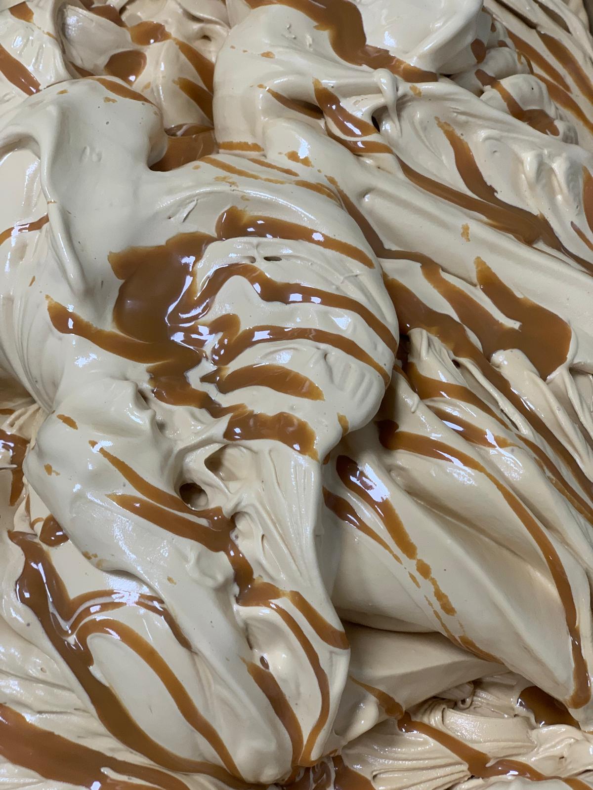 Helado de dulce de leche de vacas gallegas