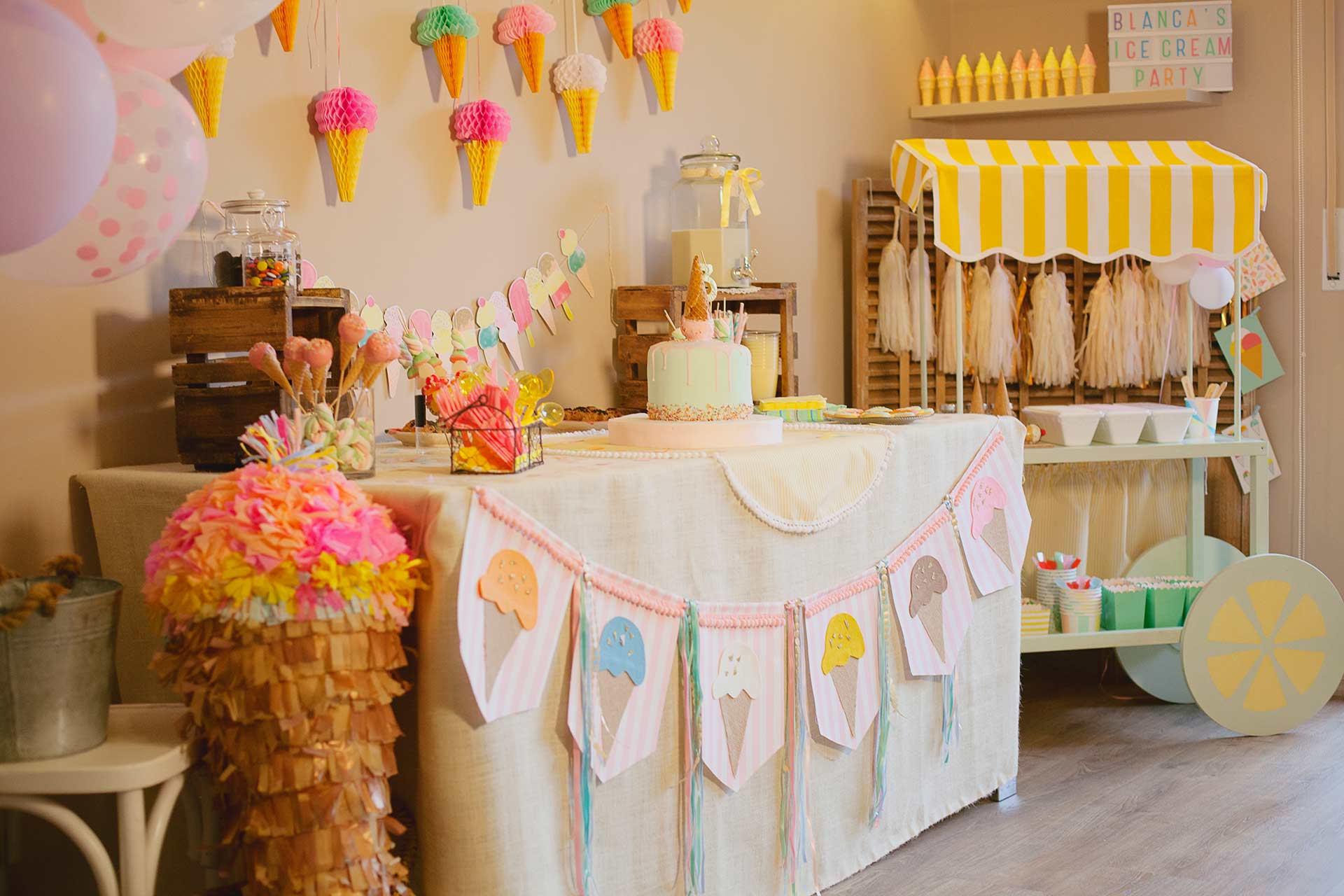 Cumpleaños infantil con helados artesanales en Granada
