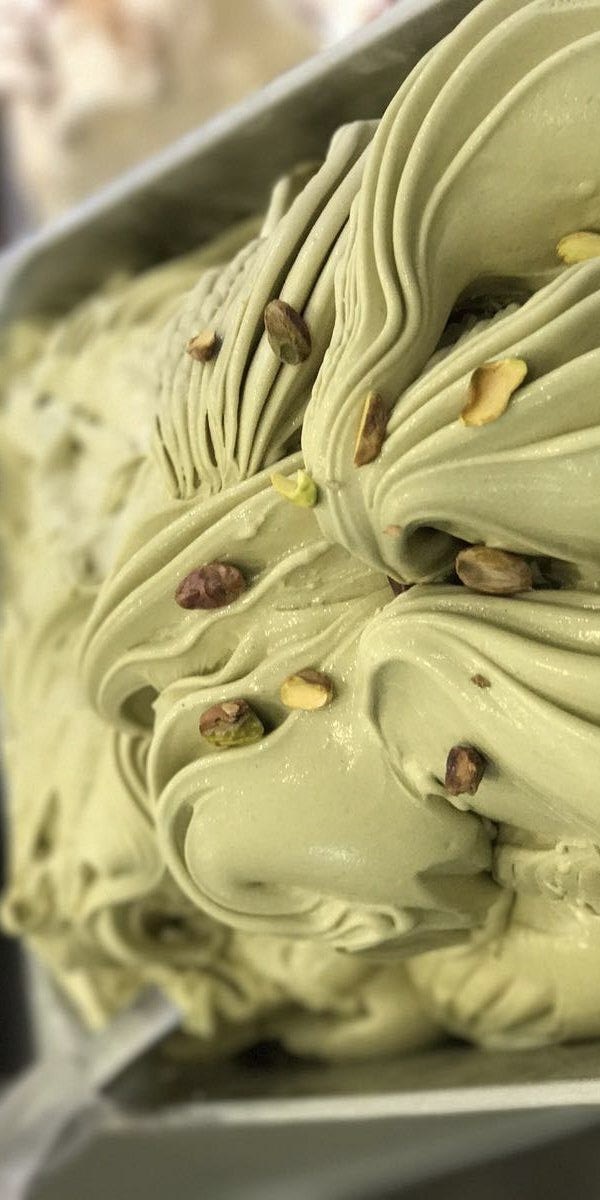 Helado de pistacho