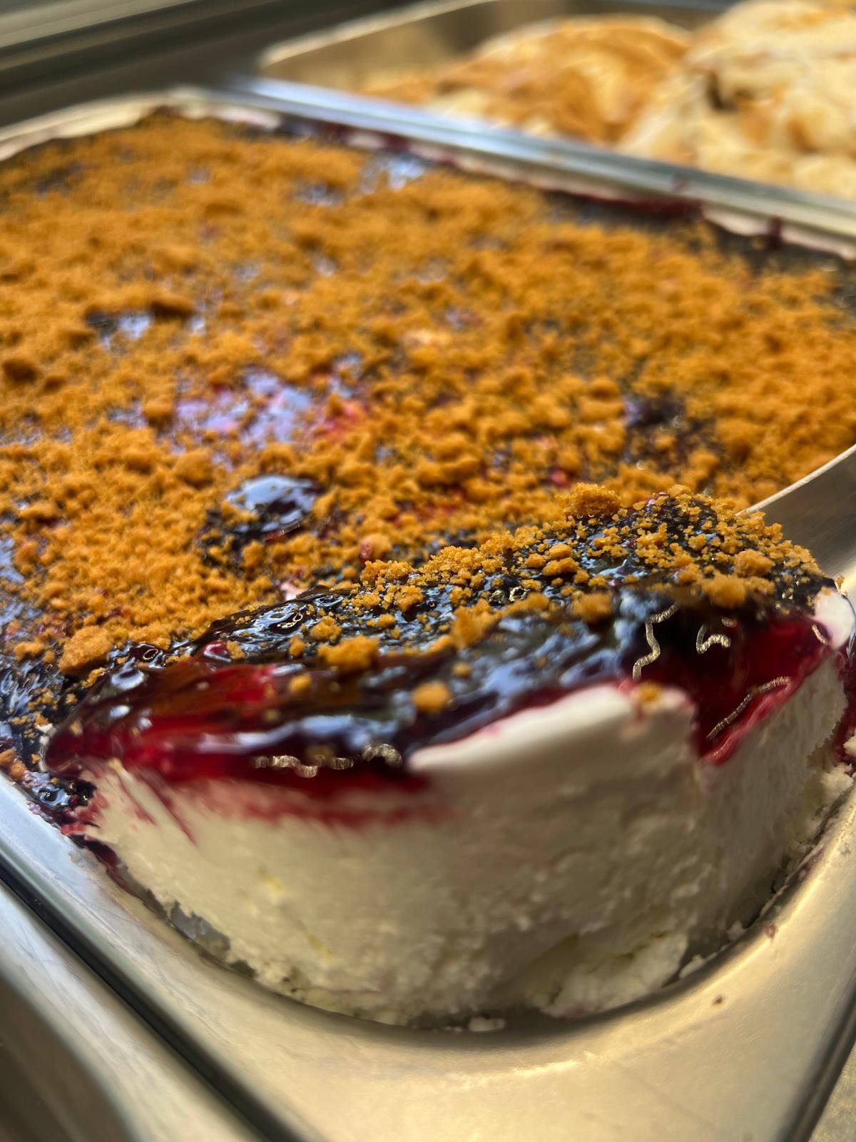 Helado de tarta de queso New York